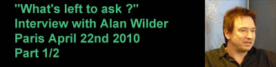 Part 1 of
 the interview with Alan Wilder