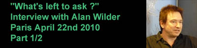 Part 1 of the interview with Alan Wilder